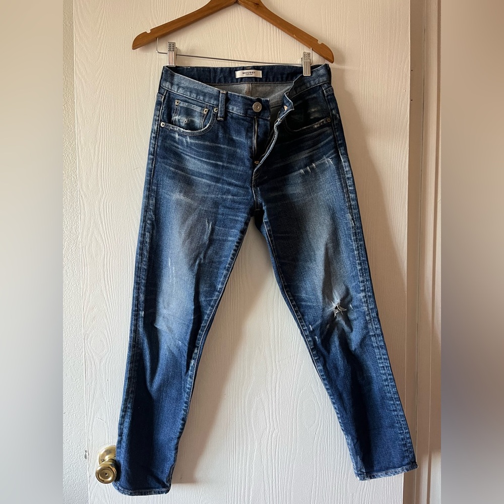 Moussy Vinatge Distressed Skinny Jeans Medium Wash 28